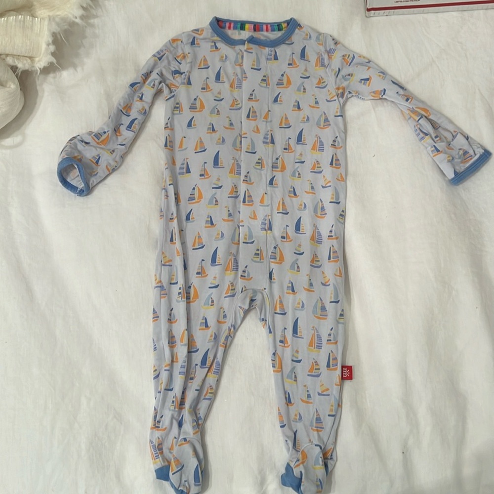 Magnetic Me Sailboat onesie 3-6 months